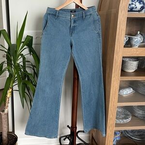 Express Light Blue 70’s Flare Midrise Jeans 4R